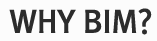 WHY BIM?